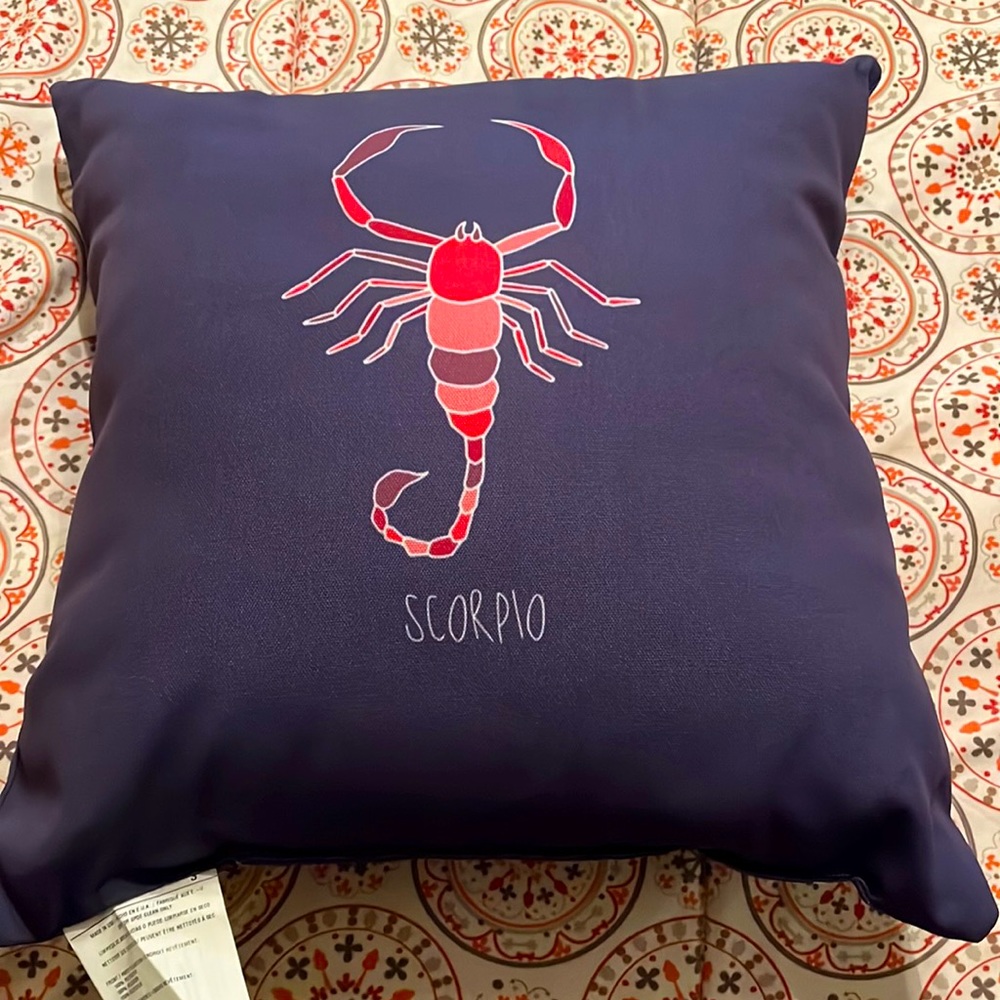 Zodiac (Scorpio) Decorative Throw Pillow! 18x18